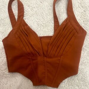 Burnt Orange Corset top